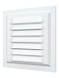 Решетка вентиляционная 150*150 мм. ЭРА 1515МЭ белая металлическая
