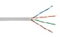 Кабель витая пара U/UTP Cat 5e 4х2х0,5х24AWG 305 м. solid indoor PVC серый REXANT