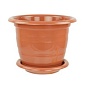 Горшок для цветов  Виола 2л с поддоном (коричневый) (М1531)