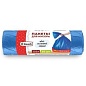 Мешки для мусора 120л Komfi/30 35мкм 10 шт. в рулоне голубые (ПВД)