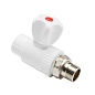 Кран шаровый PPR для радиатора прямой 25х3/4 Aquapipe 03834