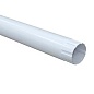 Труба водосточная 125/90 мм. длина 1м (001 SSAB, белый) металл