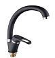 Смеситель для кухни боковой (для гранит. моек) 503 латунь черный KDG-3027-KB-32 d35 Lucky Tap